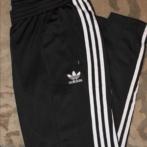 black adidas sweats!!!